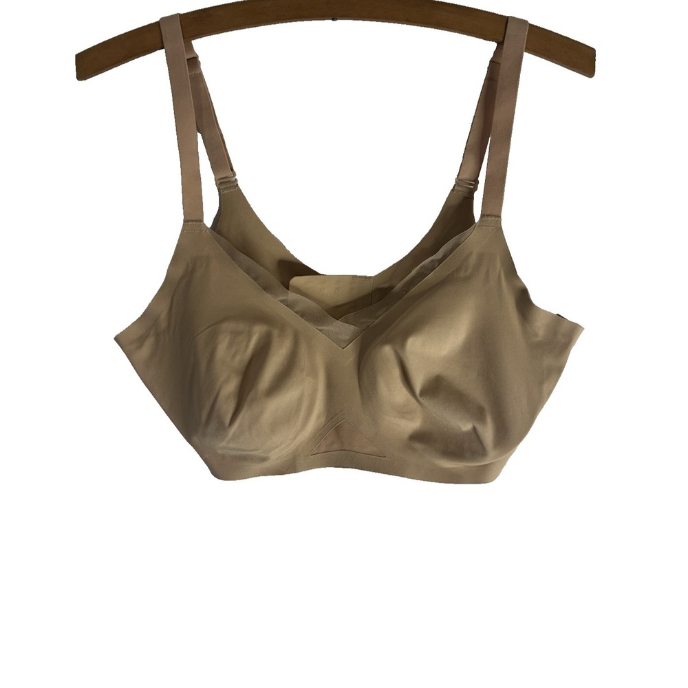 Honeylove Women‎ Large Bra Tan Silhouette Wireless Classic Comfort Everyday